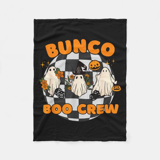 Couverture Polaire Équipe Bunco Boo dés de Bunco Halloween  (Devant)