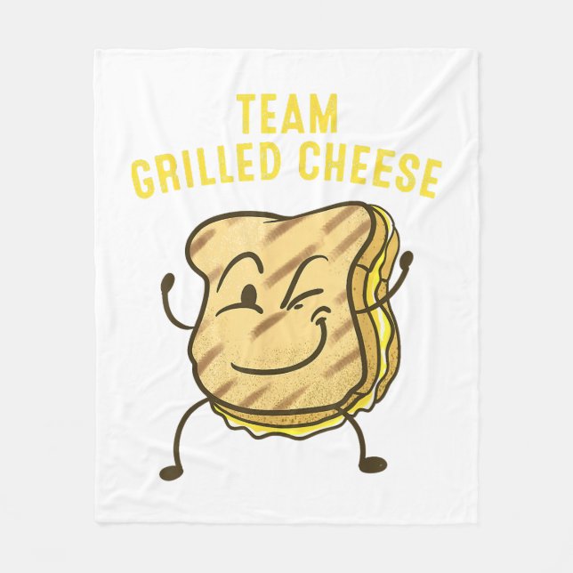 Couverture Polaire Équipe cool Fromage Grillé Cadeau Drôle Squad Toas (Devant)