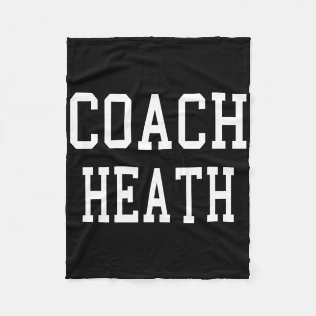 Couverture Polaire Équipe de baseball de football sur mesure Coach He (Devant)
