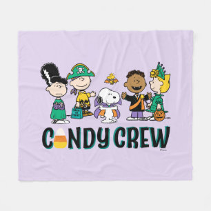 Couverture Polaire Équipe de bonbons Peanuts Gang Halloween