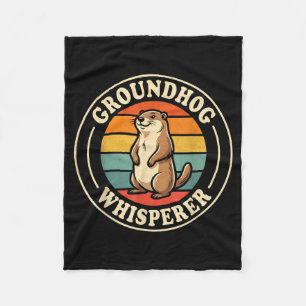 Couverture Polaire Équipe de chuchoteur de marmotte Shadow Cool Groun