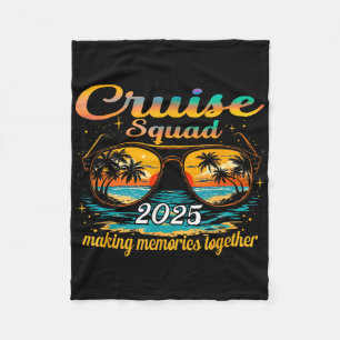 Couverture Polaire Équipe de croisière 2025 Groupe familial correspon