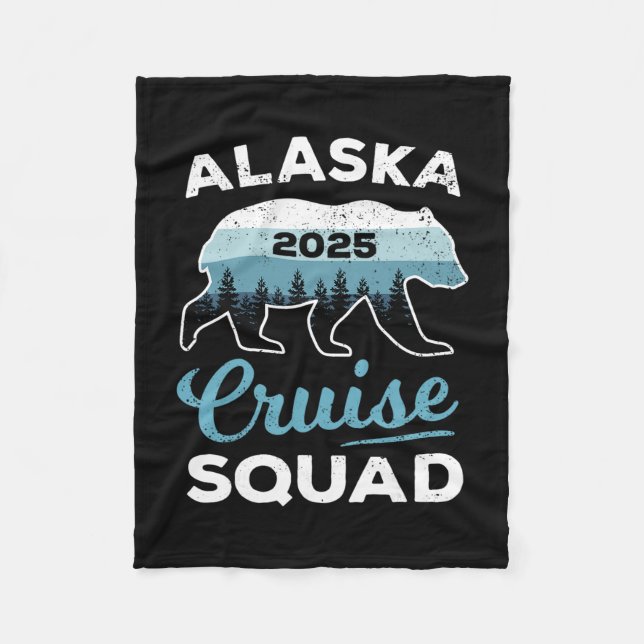 Couverture Polaire Équipe de croisière en Alaska 2025 Enfants Croisiè (Devant)
