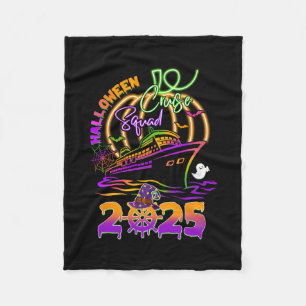 Couverture Polaire Équipe de croisière Halloween 2025 Croisière famil