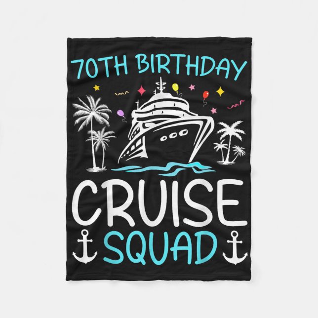 Couverture Polaire Équipe de croisière pour les 70 ans Cadeaux assort (Devant)