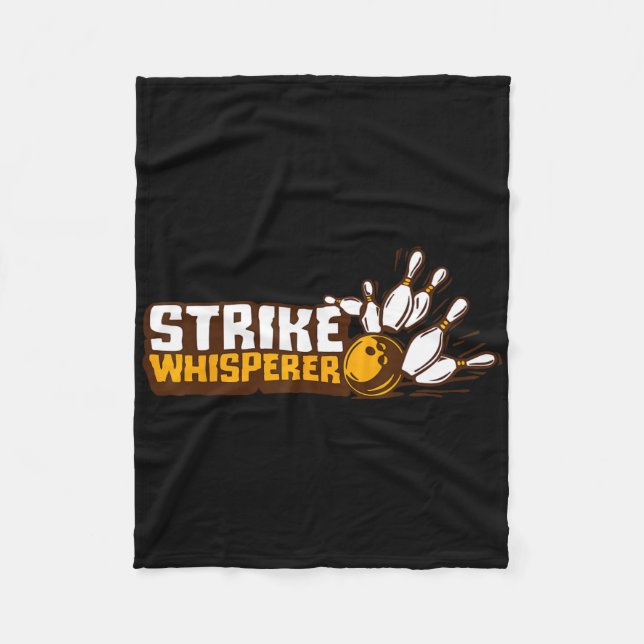 Couverture Polaire Équipe de la Ligue de Bowler Funny de Whisperer (Devant)