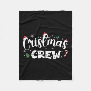 Couverture Polaire Équipe de Noël Père Noël Famille Groupe de jumelag