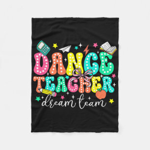 Couverture Polaire Équipe de rêve de professeur de danse Premier jour