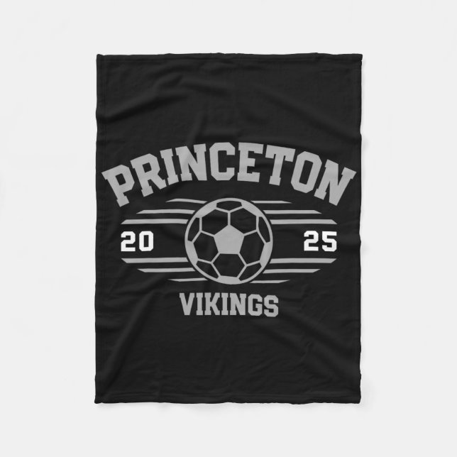 Couverture Polaire Équipe de soccer des Vikings de Princeton Byll 202 (Devant)