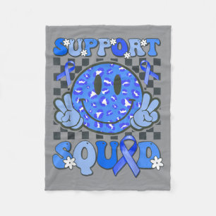 Couverture Polaire Équipe de soutien visage mignon sourire T1d diabèt