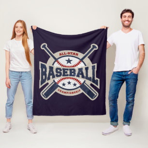 Couverture Polaire Équipe de sport étoiles de baseball