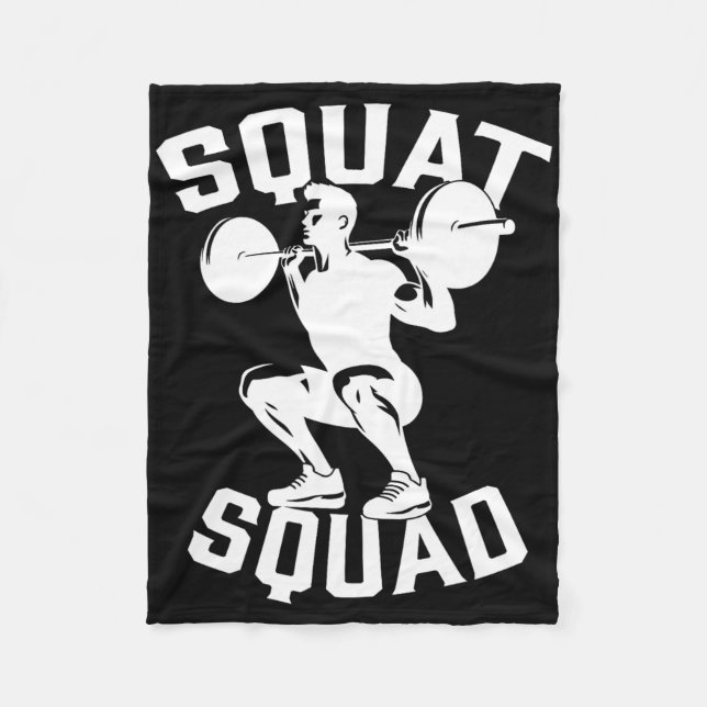 Couverture Polaire Équipe de squat entraînement Partenaire Entraîneur (Devant)