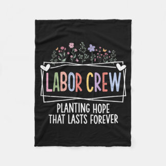 Couverture Polaire Équipe de travail plantant l'infirmière Ld Floral