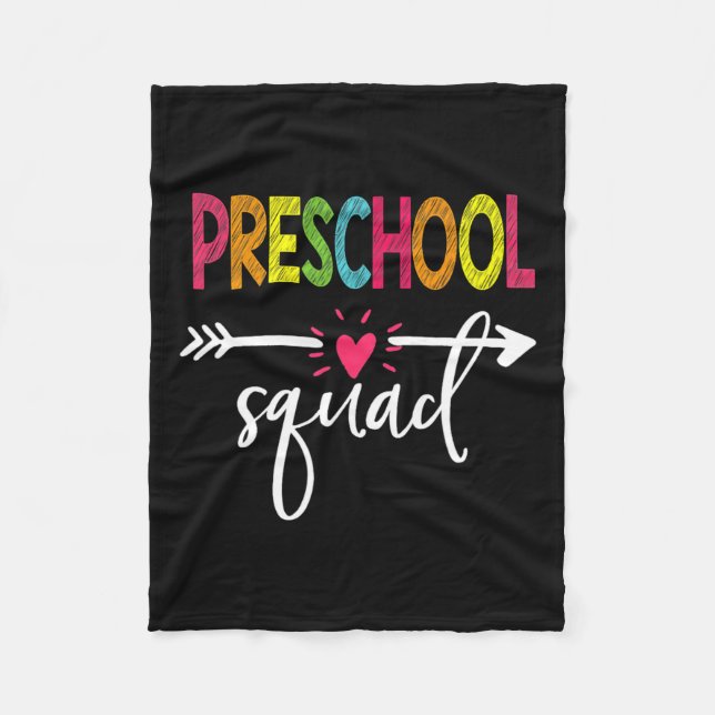 Couverture Polaire Équipe D'Enseignants Du Squad Retourner À L'École (Devant)