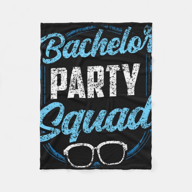 Couverture Polaire Équipe enterrement de vie de garçon Team Bride Gro (Devant)