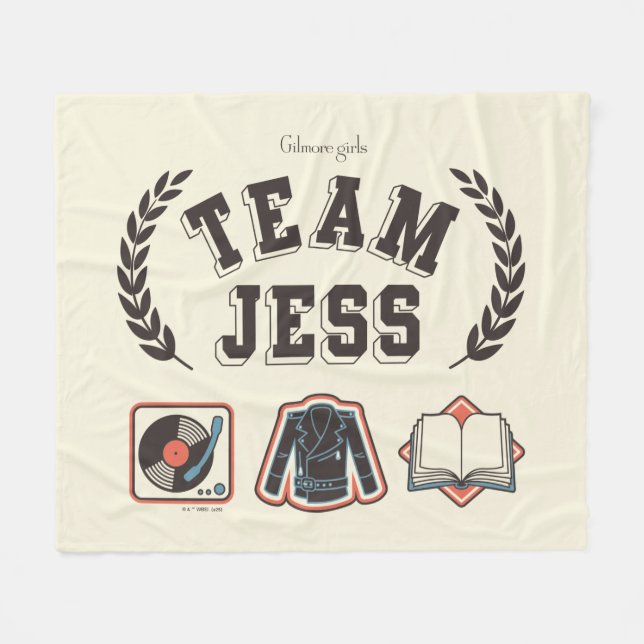 Couverture Polaire Équipe Jess Conception Gilmore Girls (Devant (Horizontal))