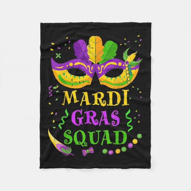 Couverture Polaire Équipe Mardi Gras (Devant)
