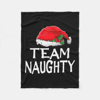 Couverture Polaire Équipe Naughty Funny Pajamas de Noël Père Noël M
