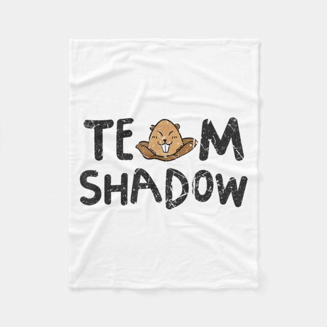 Couverture Polaire Équipe Shadow Funny Groundhog Day 2024  (Devant)
