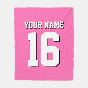 Couverture Polaire Équipe sportive Hot Pink Jersey