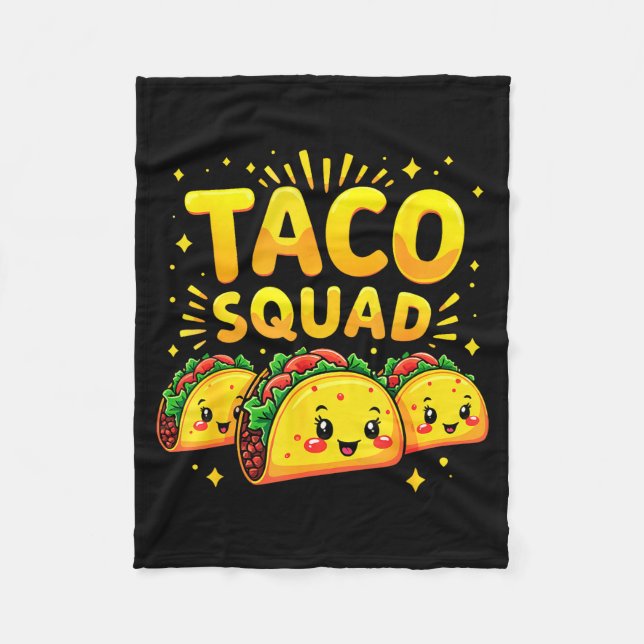 Couverture Polaire Équipe taco cinco de mayo nourriture mexicaine vib (Devant)
