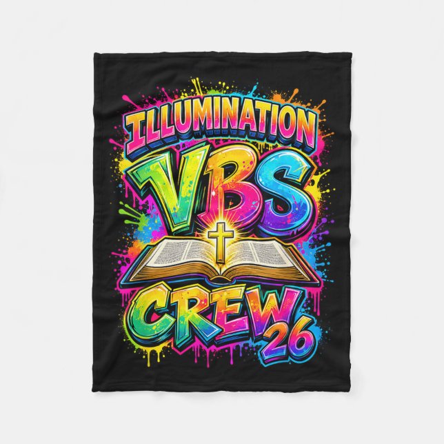 Couverture Polaire Équipe Vbs de l'Illumination Chrétienne 2026 Camp  (Devant)