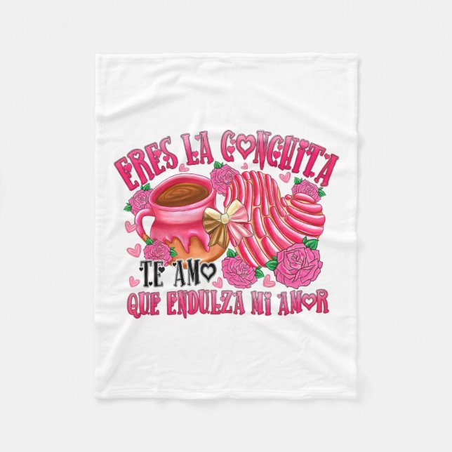 Couverture Polaire Eres La Conchita Que Endulza Mi Amor (Devant)