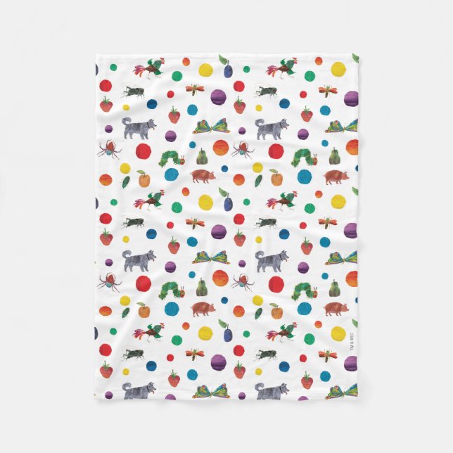 Couverture Polaire Eric Carle | Eric Carle Motif Animaux (Devant)