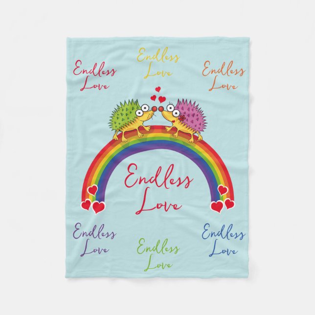 Couverture Polaire Erizos enamorados (Devant)