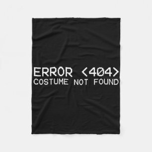 Couverture Polaire Erreur 404 Costume Pas Trouvé Fun Halloween Progra