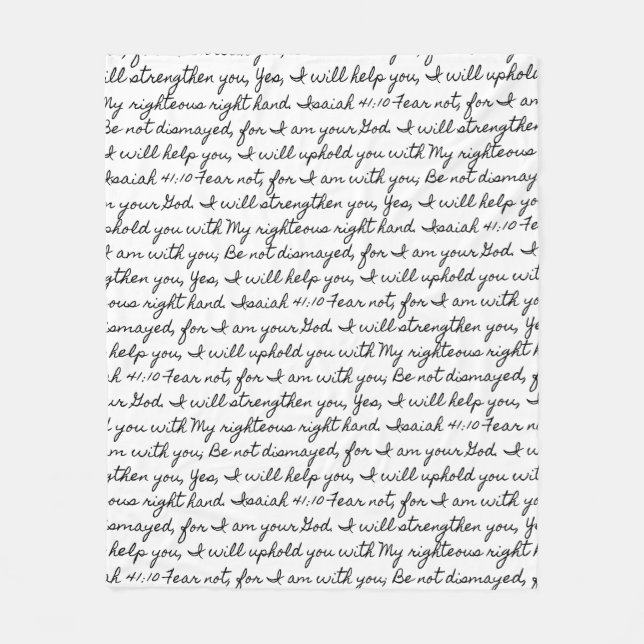 Couverture Polaire Ésaïe 41:10 (Devant)