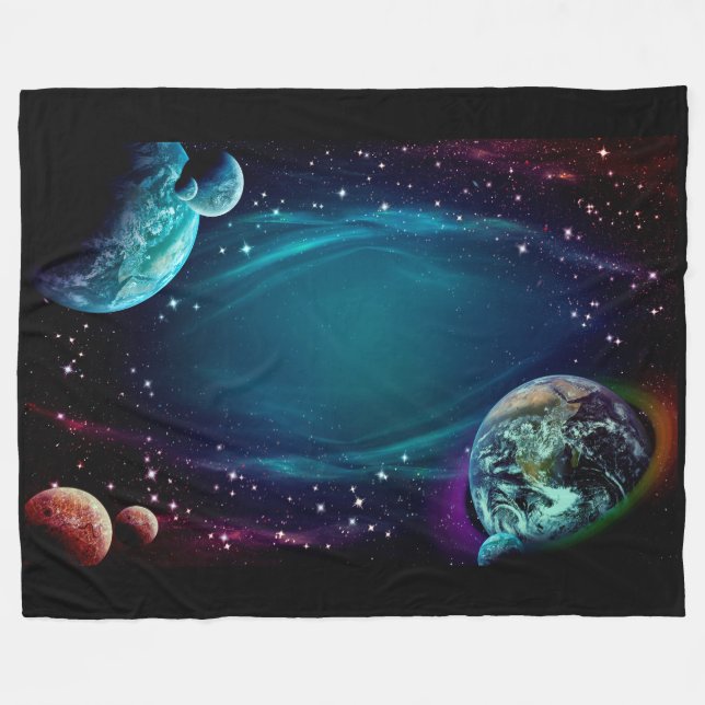 Couverture Polaire Espace et planètes (Devant (Horizontal))