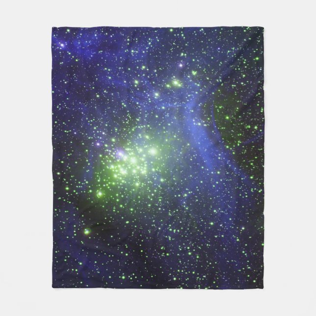 COUVERTURE POLAIRE ESPACE GALAXY NEBULA STARS PLANÈTES BLANKET (Devant)