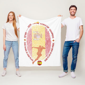 Couverture polaire Espagne Champions de la Coupe d