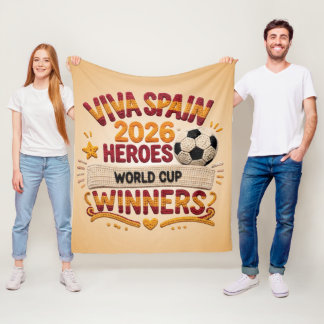 Couverture polaire Espagne Vainqueurs Coupe du Mon
