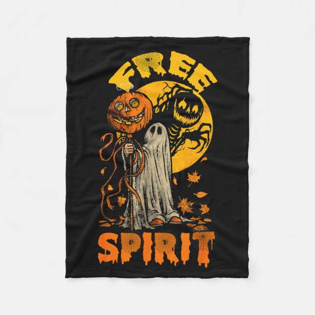 Couverture Polaire Esprit drôle pour Halloween (Devant)