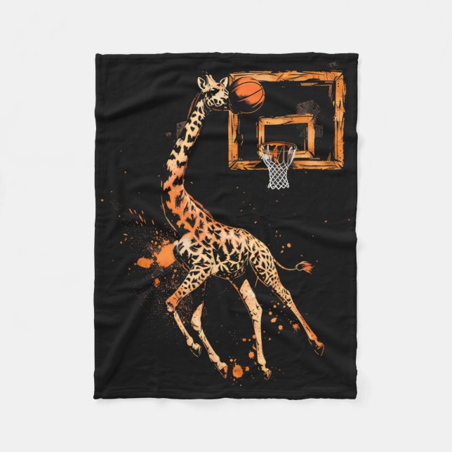 Couverture Polaire Esquisse Giraffe Slam Dunk Dessin Esquisse (Devant)
