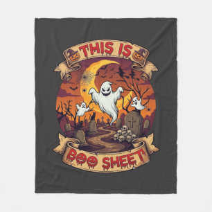 Couverture Polaire Est Boo Sheet Halloween Fantôme Cimetière Citrouil