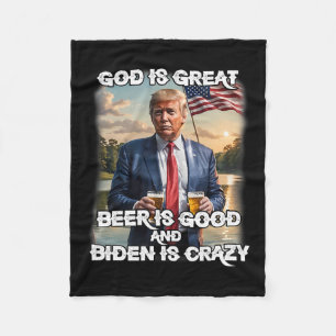 Couverture Polaire Est Grande Bière Est Bonne Et Biden Est Fou Drôle