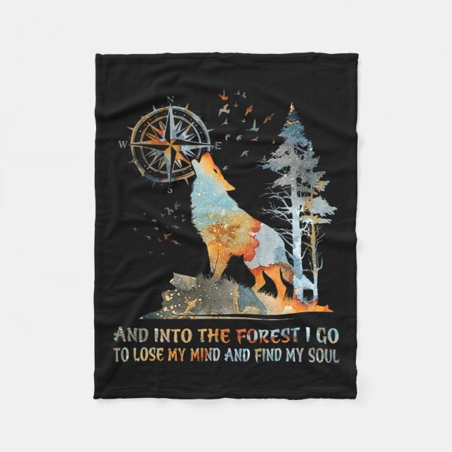 Couverture Polaire Et Dans La Forêt Je Vais Perdre Mon Esprit Et Trou (Devant)