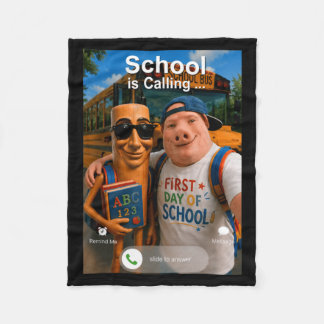 Couverture Polaire Et Tung Tung Tung Sahur Retour à l'école Appelle