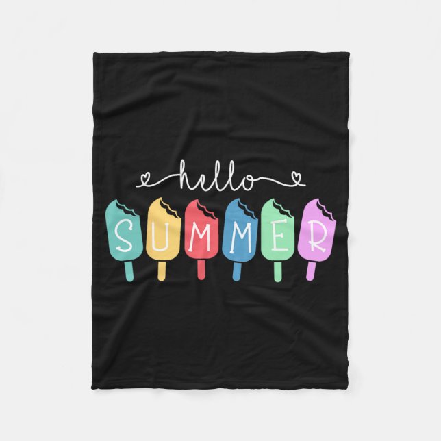 Couverture Polaire Été Bonne Dernière journée Enseignant Étudiant (Devant)