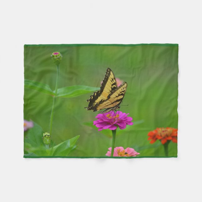 Couverture Polaire Été rêveur de papillon (Devant (Horizontal))