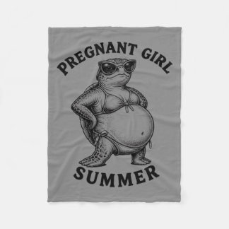 Couverture Polaire Été Tortue Drôle Grossesse Fille Enceinte