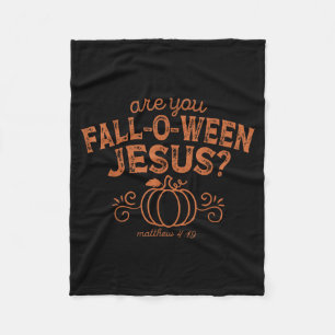 Couverture Polaire Êtes-vous automne ô dieu Jésus Halloween chrétien 