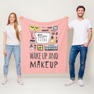 Couverture Polaire Êtes vous Tiful que réveillent et maquillage