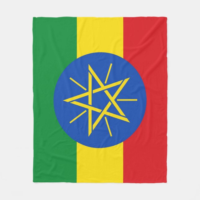Couverture polaire Ethiopian flag (Devant)