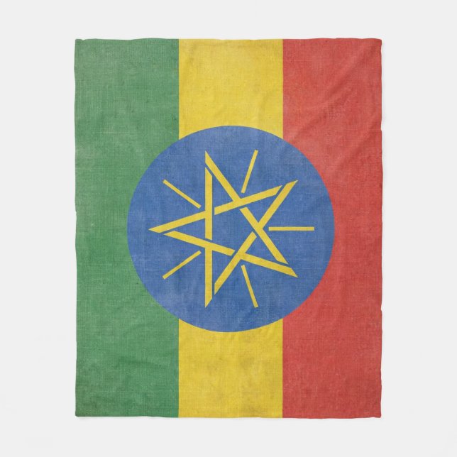 Couverture polaire Ethiopian flag (Devant)