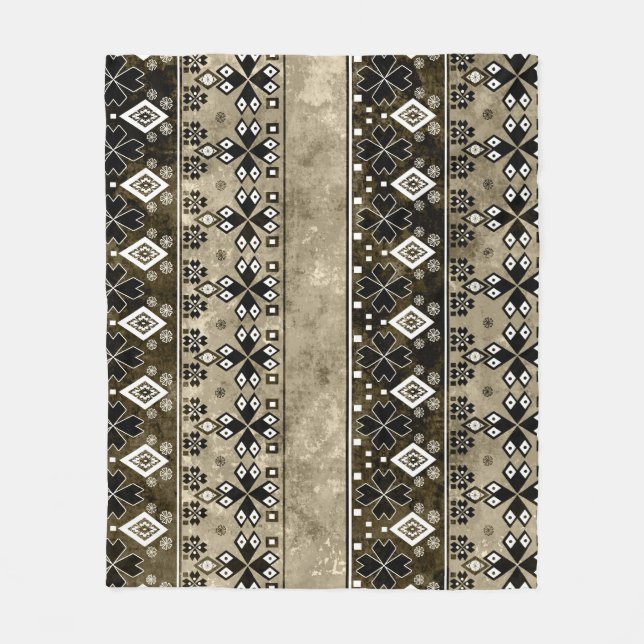 Couverture Polaire Ethnic Boho Grunge : Motif coloré (Devant)