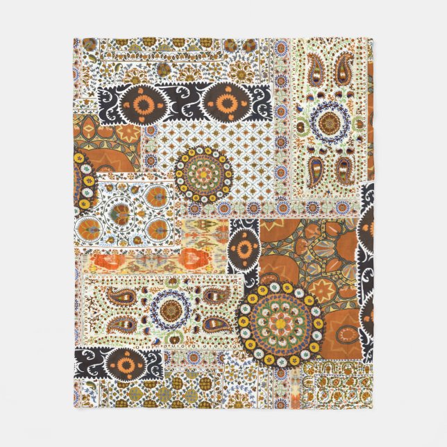 Couverture Polaire Ethnic Digital Abstrait : Motif sans faille (Devant)